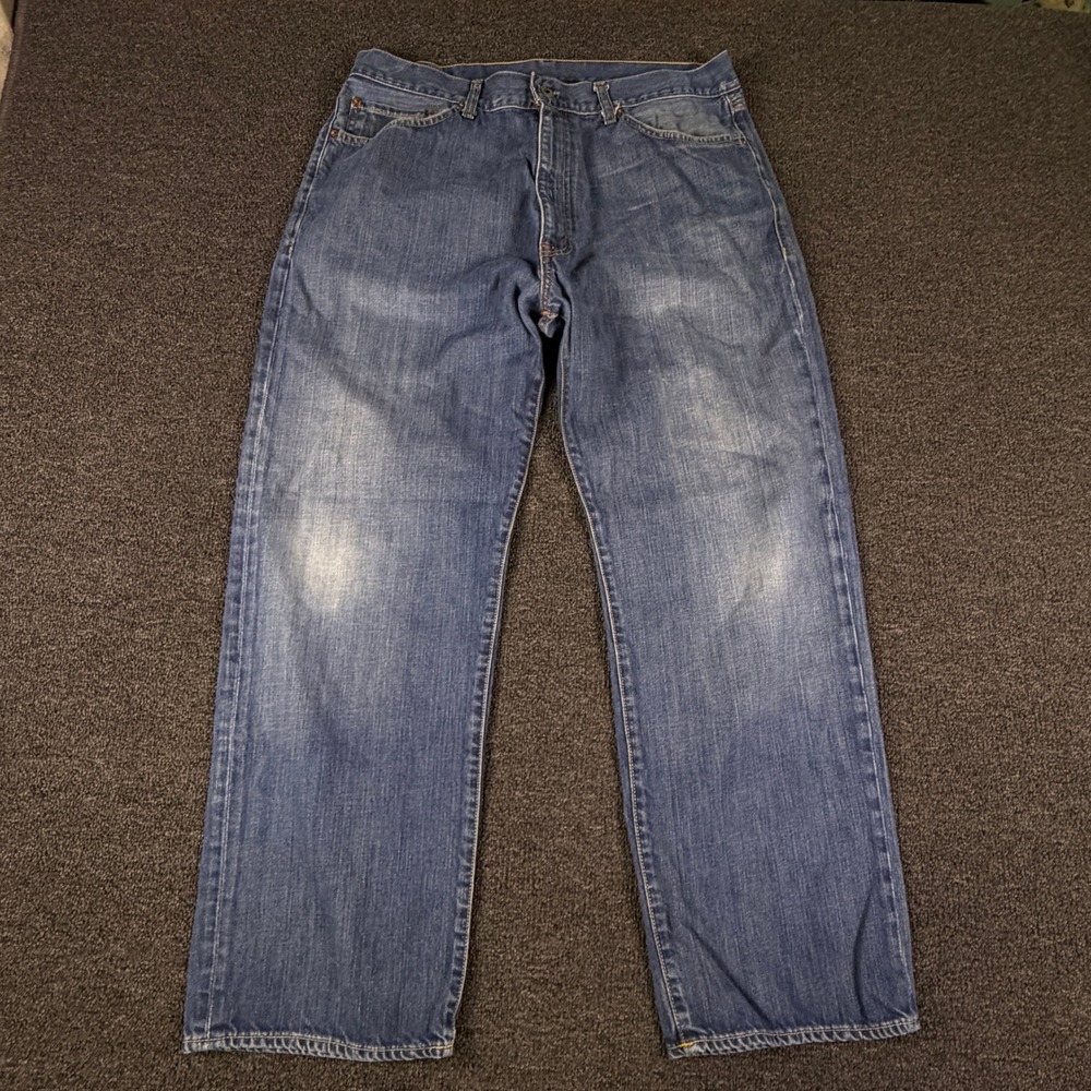 Polo Jeans Co. Jeans Mens 38x30 (Fits 36x28) Hayden Blue 100% Cotton Straight